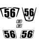 Replacement Motorcycle Number Plates - NOT a full set. Front OR rear