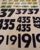 Die Cut Numbers